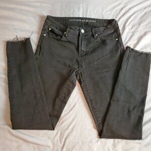 Articles of Society Black Skinny Jeans with Raw Hem - Size 29